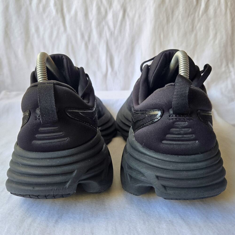 Hoka One One Bondi 8 Women's Triple Black Running Shoes Sneakers Size 9.5 - Picture 3 of 8